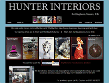Tablet Screenshot of hunterinteriors.co.uk